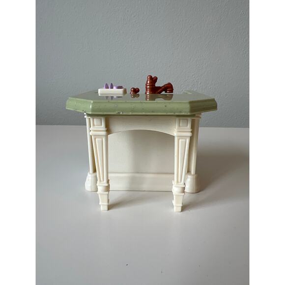Fisher Price Loving Family Cream White Kitchen Sink Island Counter Table - Picture 4 of 8